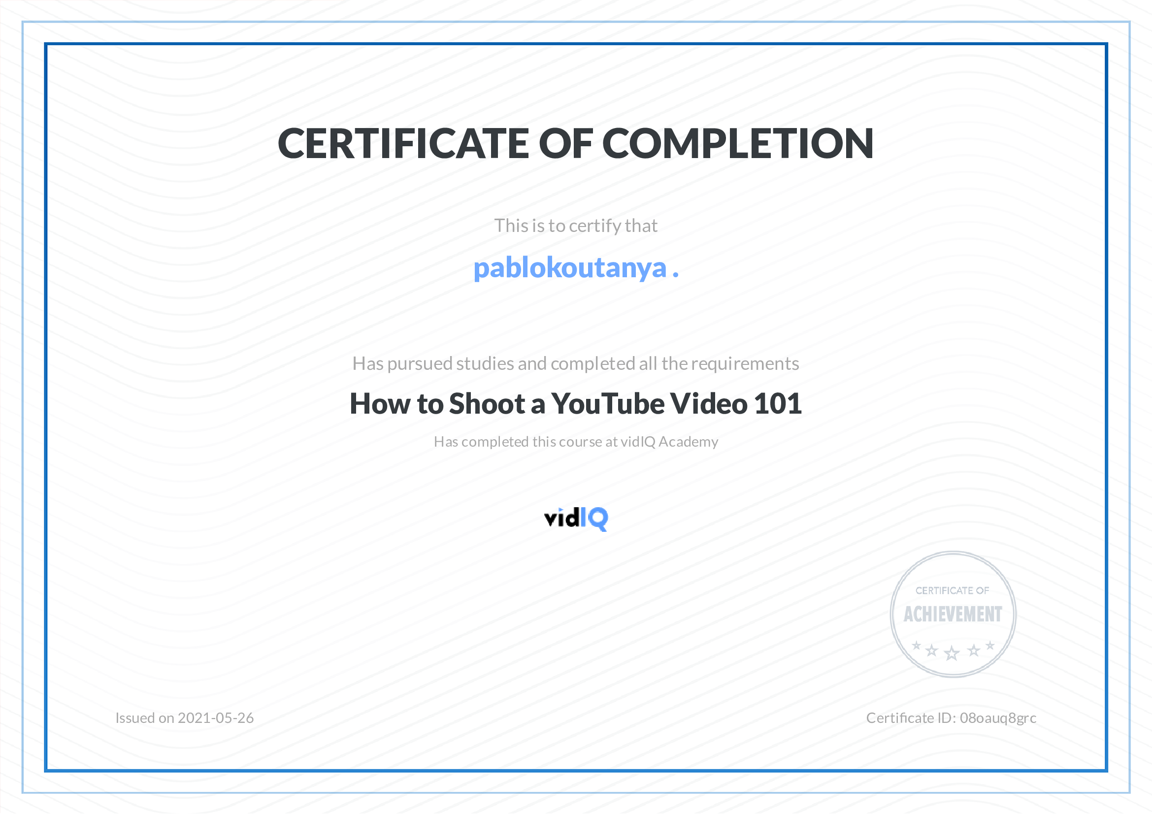 Grabar un Video para YouTube 101